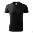 Kép 2/5 - V-neck Pólók unisex, fekete