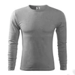 Kép 2/5 - Fit-T LS Pólók férfi, sötétszürke melírozott