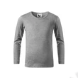 Kép 2/4 - Fit-T LS Pólók gyerek, sötétszürke melírozott