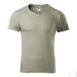 Kép 2/4 - Slim Fit V-neck Pólók férfi, világos khaki