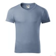 Kép 2/4 - Slim Fit V-neck Pólók férfi, denim
