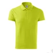 Kép 2/4 - Cotton Galléros póló férfi, lime szin