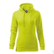 Kép 2/3 - Trendy Zipper Felső női, lime szin