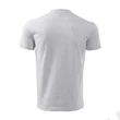 Kép 3/4 - Classic Pólók unisex, világosszürke melírozott