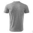 Kép 3/4 - V-neck Pólók unisex, sötétszürke melírozott