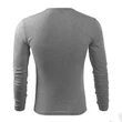 Kép 3/5 - Fit-T LS Pólók férfi, sötétszürke melírozott