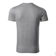 Kép 3/4 - Slim Fit V-neck Pólók férfi, sötétszürke melírozott