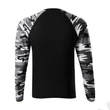 Kép 3/4 - Camouflage LS Pólók unisex, terepszín szürke