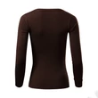 Kép 3/4 - Fit-T LS Pólók női, kávé