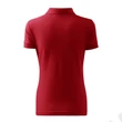 Kép 3/4 - Cotton Heavy Galléros póló női, piros