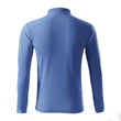 Kép 3/4 - Pique Polo LS Galléros póló férfi, azúrkék