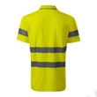 Kép 3/4 - HV Runway Galléros póló unisex, fényvisszaverő sárga