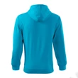 Kép 3/4 - Trendy Zipper Felső férfi, türkisz