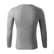 Kép 3/4 - Progress LS Pólók unisex, sötétszürke melírozott