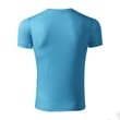 Kép 3/4 - Pixel Pólók unisex, türkiz