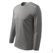 Kép 1/5 - Long Sleeve Pólók unisex, sötétszürke melírozott