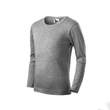 Kép 1/4 - Fit-T LS Pólók gyerek, sötétszürke melírozott