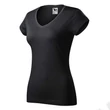 Kép 1/4 - Fit V-neck Pólók női, ebony gray