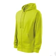 Kép 1/4 - Trendy Zipper Felső férfi, lime szin