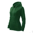 Kép 1/4 - Trendy Zipper Felső női, üvegzöld