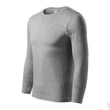 Kép 1/4 - Progress LS Pólók unisex, sötétszürke melírozott