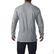 Kép 3/3 - GI85900 PREMIUM COTTON® ADULT LONG SLEEVE DOUBLE PIQUÉ POLO, RS Sport Grey