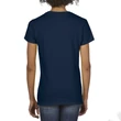 Kép 3/3 - GIL4100V PREMIUM COTTON® LADIES' V-NECK T-SHIRT, Navy