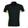 Kép 1/2 - KA232 FLAG - SHORT SLEEVE BI-COLOUR POLO SHIRT, Black/Lime