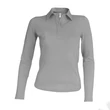Kép 1/2 - KA244 LADIES' LONG SLEEVE PIQUE POLO SHIRT, Oxford Grey