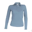 Kép 1/2 - KA244 LADIES' LONG SLEEVE PIQUE POLO SHIRT, Sky Blue