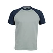 Kép 1/2 - KA330 BASE BALL - CONTRAST T-SHIRT, Ice Blue/Denim