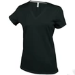 Kép 1/2 - KA381 LADIES' SHORT SLEEVE V-NECK T-SHIRT, Black