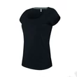 Kép 1/2 - KA384 LADIES’ BOAT NECK SHORT SLEEVE T-SHIRT, Black
