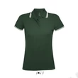 Kép 1/4 - SO00578 PASADENA WOMEN POLO SHIRT, Forest Green/White