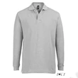 Kép 1/4 - SO11328 STAR MEN POLO SHIRT, Grey Melange