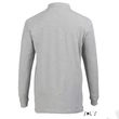 Kép 3/4 - SO11328 STAR MEN POLO SHIRT, Grey Melange