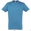 Kép 1/4 - SO11380 REGENT UNISEX ROUND COLLAR T-SHIRT, Aqua