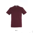 Kép 1/4 - SO11380 REGENT UNISEX ROUND COLLAR T-SHIRT, Burgundy