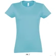 Kép 1/4 - SO11502 IMPERIAL WOMAN ROUND COLLAR T-SHIRT, Atoll Blue