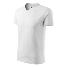 V-neck Pólók unisex, fehér