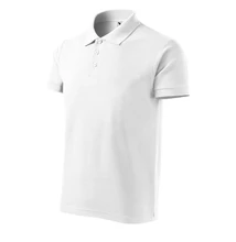Cotton Heavy Galléros póló férfi, fehér