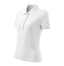 Cotton Heavy Galléros póló női, fehér