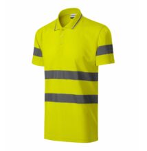 HV Runway Galléros póló unisex, fényvisszaverő sárga