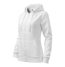 Trendy Zipper Felső női, fehér