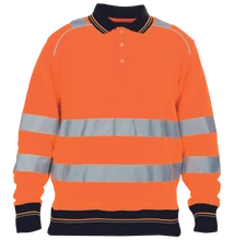 KNOXFIELD HV galléros pulóver, narancs