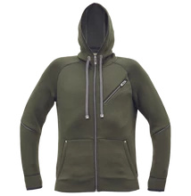 NEURUM kapucnis kardigán, olajzöld