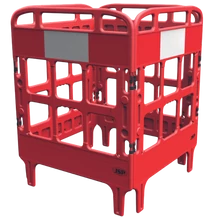 JSP Portagate 4 részes útkorlát, piros/fehér