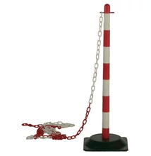 Tartóoszlop + vizes talp 90cm, piros/fehér