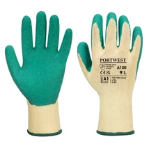 Latex mártott kesztyű, zöld