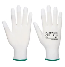 PU ujjvégmártott kesztyű, fehér